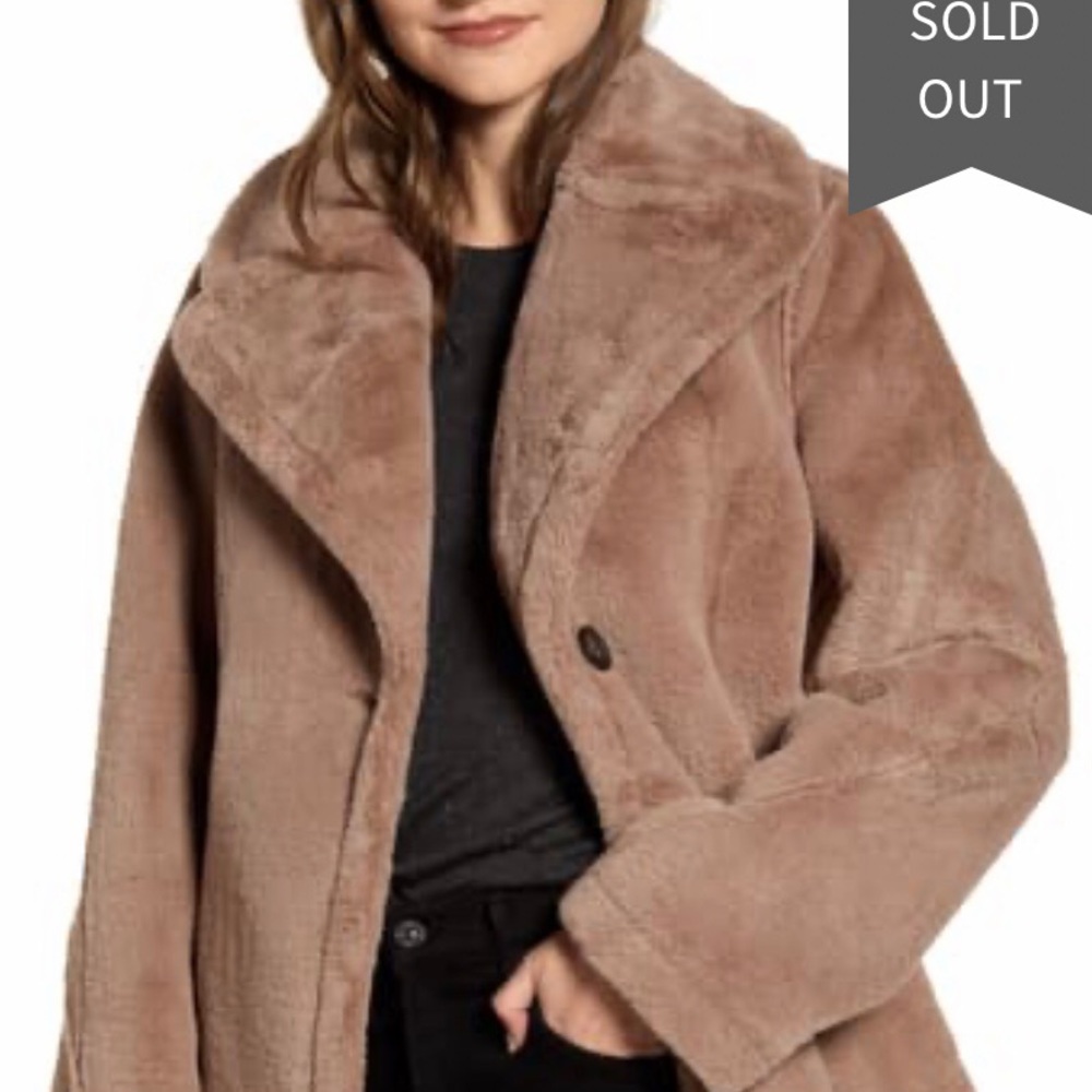 NWT AVEC LES FILLES SUPER SOFT & COZY FAUX FUR JACKET